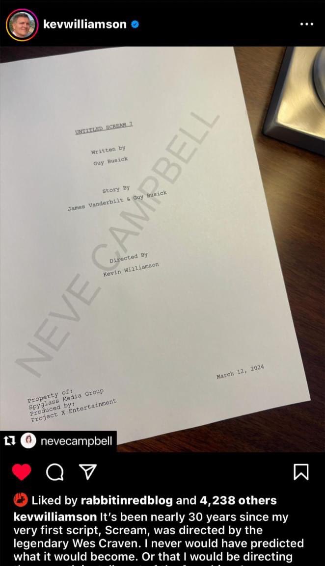Do the right thing #KevinWilliamson hire #MelissaBarrera  back too