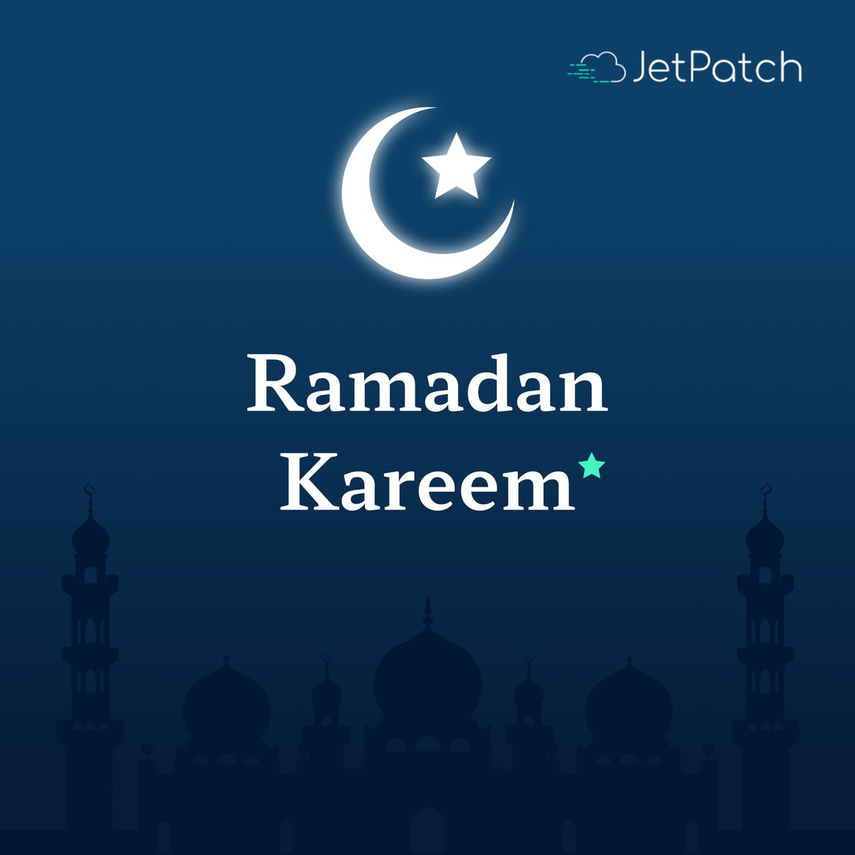 JetpatchCloud's tweet image. Ramadan Mubarak to all our friends and colleagues!
May this holy month bring joy, health, and prosperity to you and your loved ones.
#RamadanKareem #Ramadan
