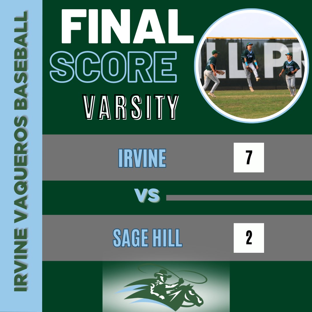 Vaqueros Baseball (@irvinebaseball) on Twitter photo Great team win! <a href="/SullivanSpivey/">Sullivan Spivey</a> with 2 efficient IP: 1H, 1R, 1K. <a href="/EvanTamayo32/">Evan Tamayo</a> strong for 5 IP: 1H, 1R, 5K and 3-3, 1BB at the plate. <a href="/NateValencia_24/">Nathan Valencia</a> stays hot: 2-3, 3B, 1BB, 2 RBI. Ryan Sellards stays consist: 2-3, 1 RBI. <a href="/ofeatherston25/">Owen Featherston ('25)</a> went 2-2, 2B, 1BB. Great team win! <a href="/SullivanSpivey/">Sullivan Spivey</a> with 2 efficient IP: 1H, 1R, 1K. <a href="/EvanTamayo32/">Evan Tamayo</a> strong for 5 IP: 1H, 1R, 5K and 3-3, 1BB at the plate. <a href="/NateValencia_24/">Nathan Valencia</a> stays hot: 2-3, 3B, 1BB, 2 RBI. Ryan Sellards stays consist: 2-3, 1 RBI. <a href="/ofeatherston25/">Owen Featherston ('25)</a> went 2-2, 2B, 1BB.