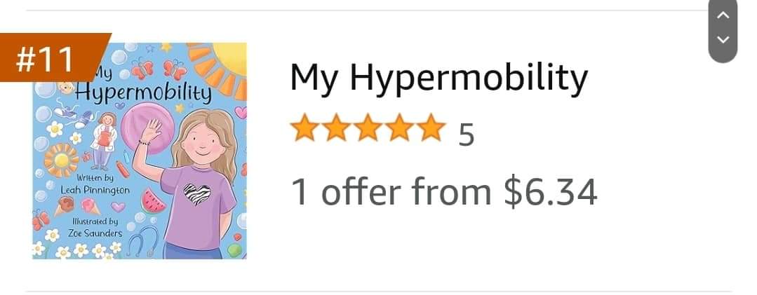 MyHypermobility's tweet photo. Did I tell you that My Hypermobility is also available to download as an eBook? 

Number 8 in the UK 🇬🇧 
Number 11 in the USA 🇺🇸 

Download your copy 💜🌈
#Hypermobility #hypermobile #bookstagram #booklovers #waterstones #whsmiths https://t.co/ZlFYSjual1
