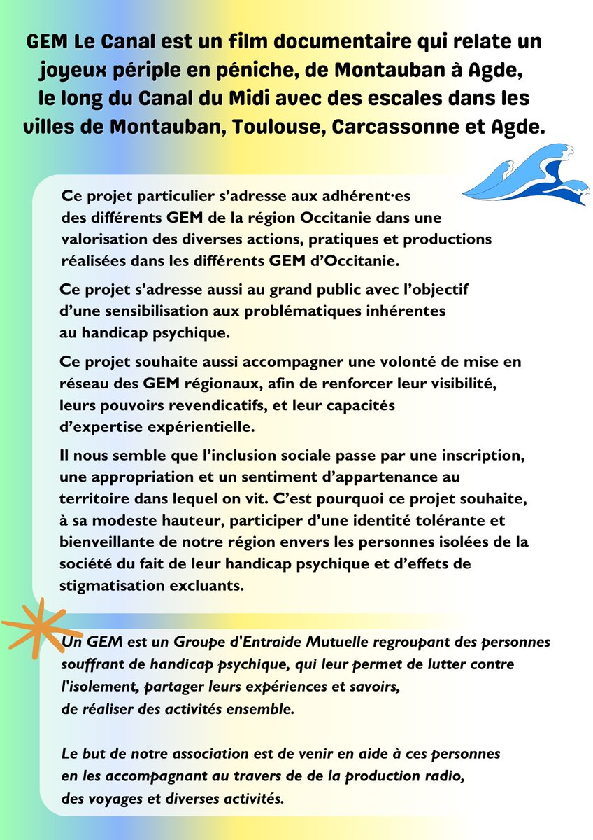 Microsillons's tweet image. On est à l'affiche du festival Quelle Folie ! organisé par le Cinéma Alain Resnais à Clermont-l'Hérault (34) : allez jeter un oeil à cette belle programmation, et on se donne rdv là-bas le Lundi 25 Mars à 14h pour venir voir ou revoir GEM Le Canal et se rencontrer autour du film