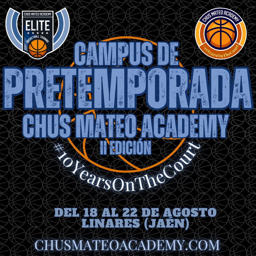 ¡Buenas tardes! Debido al gran éxito de la temporada pasada, volvemos ll CAMPUS DE PRETEMPORADA CHUS MATEO ACADEMY Llega a la pretemporada de tu equipo en plenas condiciones táctica, técnica y físicamente Más info en el enlace, plazas muy muy limitadas chusmateoacademy.com/ii-campus-de-p…