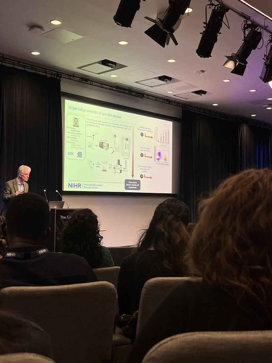 Really cool to see @Joe_Inns new pump prime project using mass spectrometry, cell sorting, and transcriptomic approaches to study rare skin disease being highlighted at the celebrating BRC event. Congratulations 👏🏼 @derm_scientist @Joe_Inns @NIHRNewcBRC