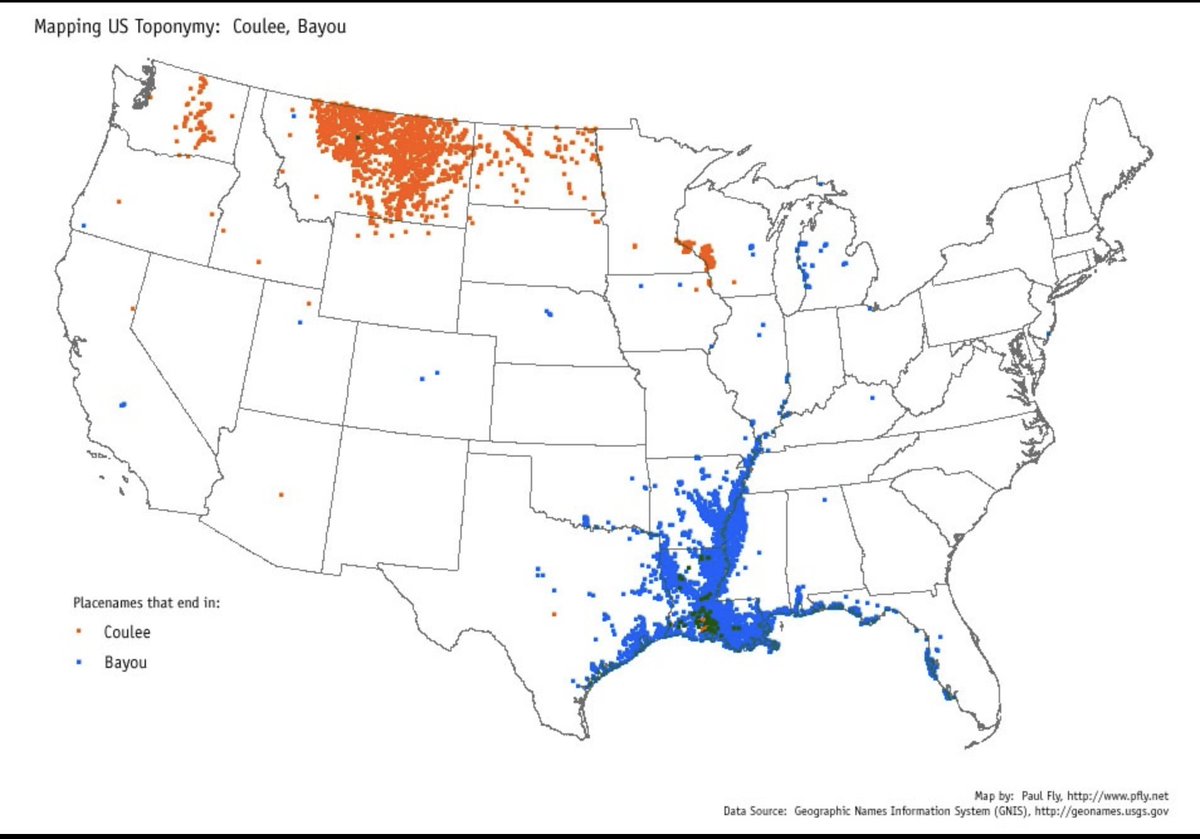 plumber145's tweet photo. A bayou is a slow moving, low lying, brackish body of water which in fish and bacterial life characteristic of the southeastern united states. A coulee is a term applied rather loosely to different landforms. https://t.co/5IUaRNSITj