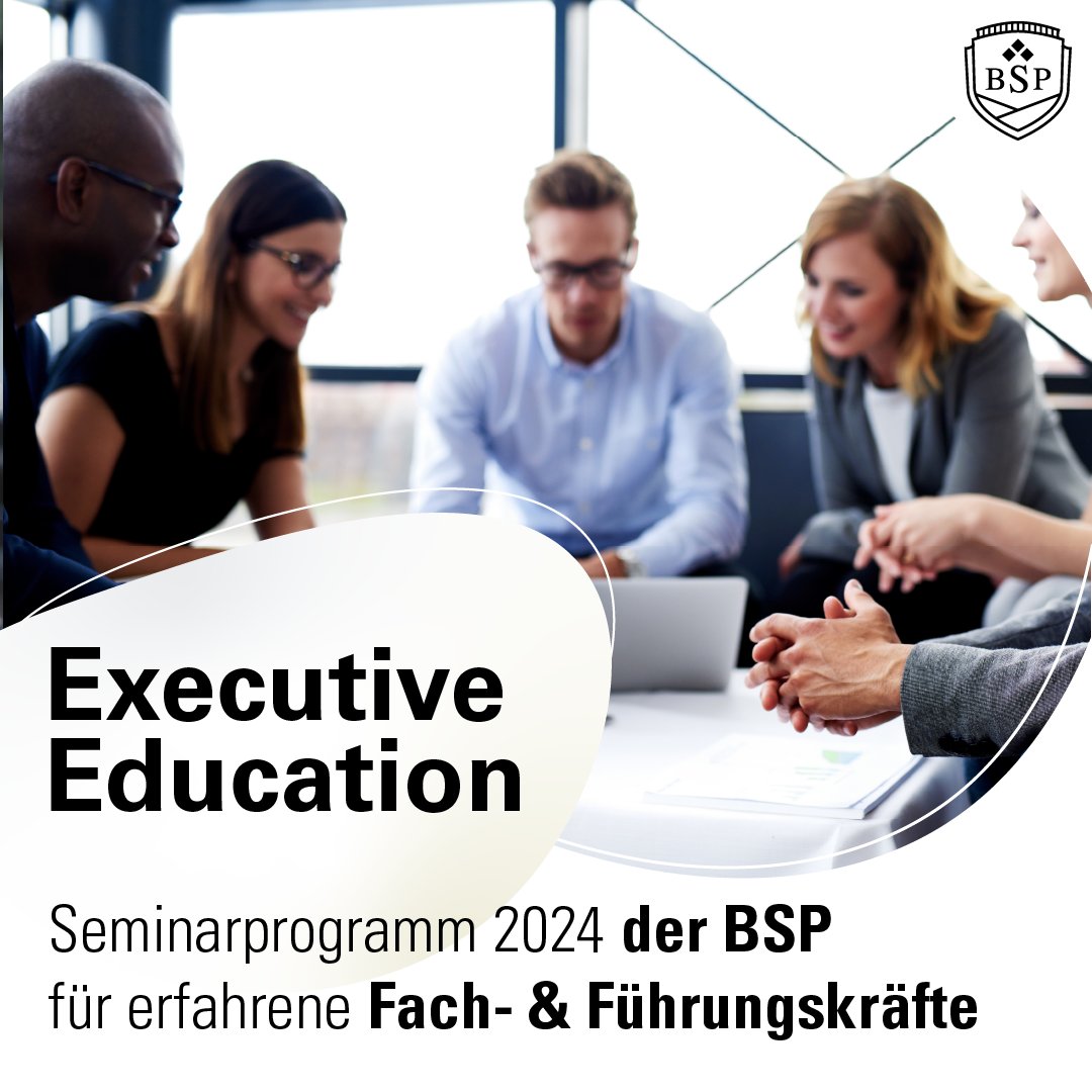 📢 Persönlich wachsen und lebenslang lernen mit den praxisnahen und zukunftsorientierten Weiterbildungen der BSP im Rahmen der 𝗘𝘅𝗲𝗰𝘂𝘁𝗶𝘃𝗲 𝗘𝗱𝘂𝗰𝗮𝘁𝗶𝗼𝗻 𝟮𝟬𝟮𝟰. Jetzt informieren und anmelden! 👉 businessschool-berlin.de/executive-educ… #ExecutiveEducation #Weiterbildung #Workshop