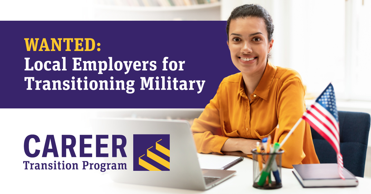 The Career Transition Program is looking for employers to participate in this one-of-a-kind job search program matching #transitioningmilitary with #FortMeade businesses. Learn more and join the 20+ other employers who have already signed on at ow.ly/R6QF50QRFf2 
#military