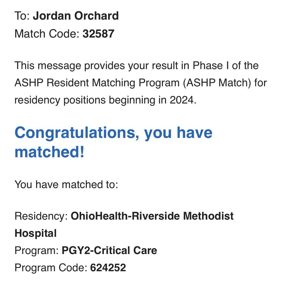 Jordan Orchard, PharmD, BCCCP tweet media