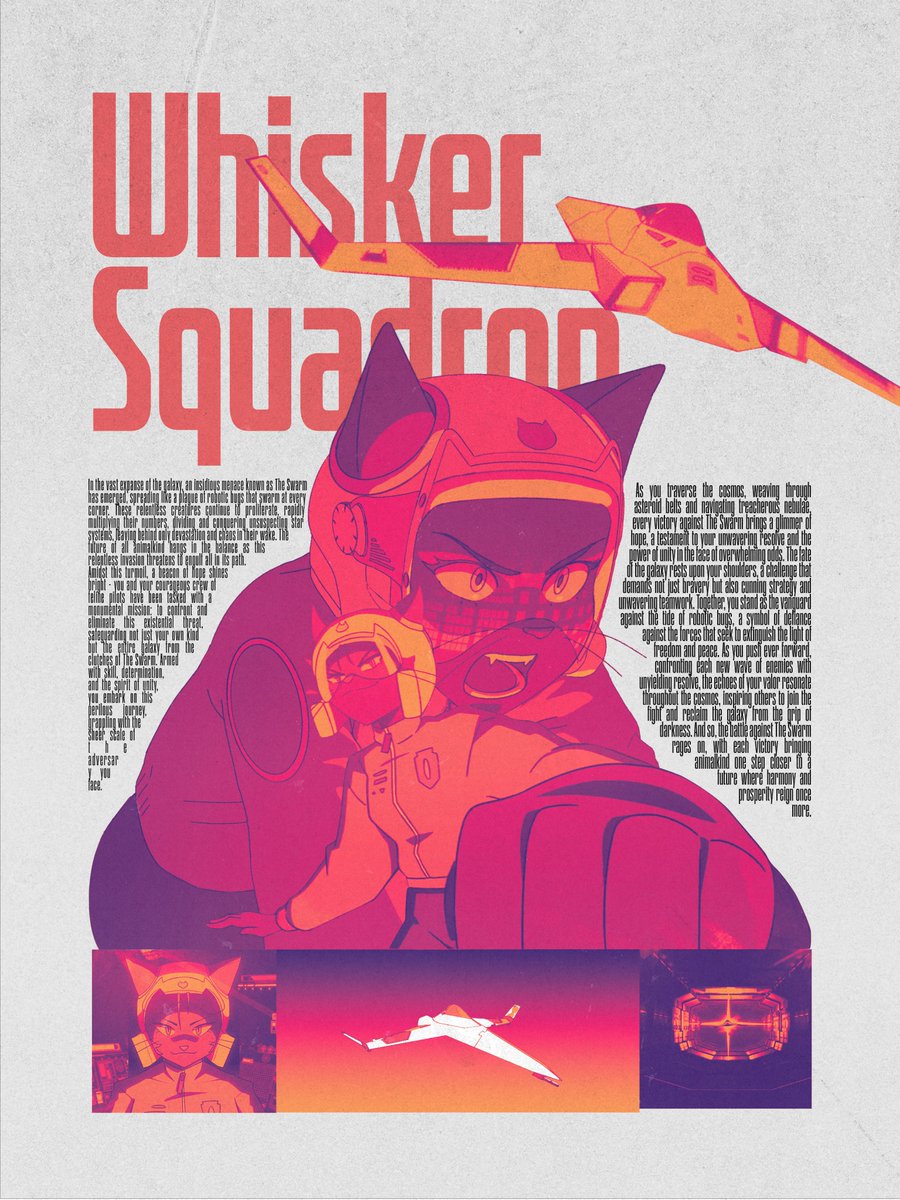 Check out this sweet fan art poster from our Discord user Noisia!
If you zoom in on this, there's actually some pretty cool lore in that text!