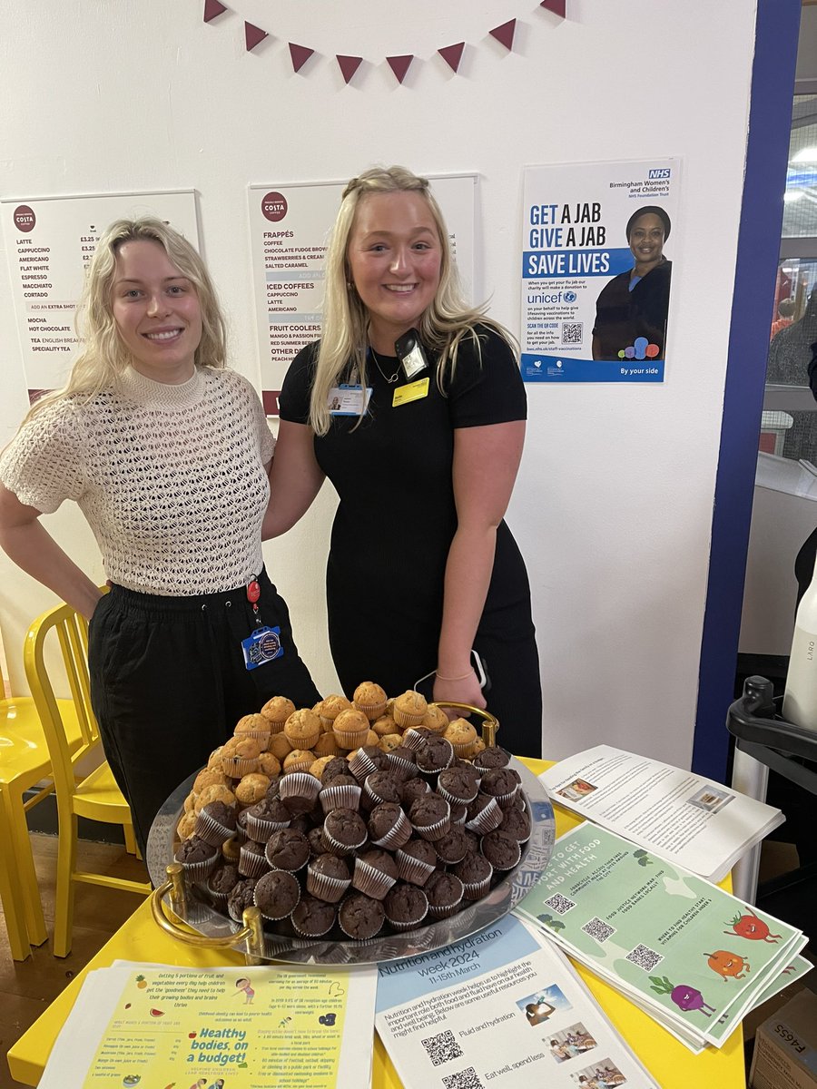 Kicking off our tea party for #NutritionAndHydrationWeek promoting healthy eating (and treats!) on a budget & signposting to local services such as food banks to support patients. #WhatDietitiansDo