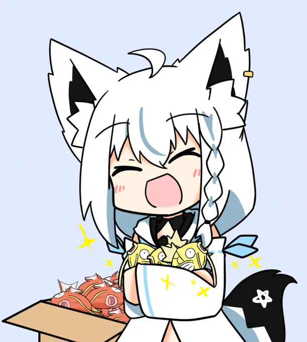 金コイ3匹ゲットおめでとですよ #絵フブキ 