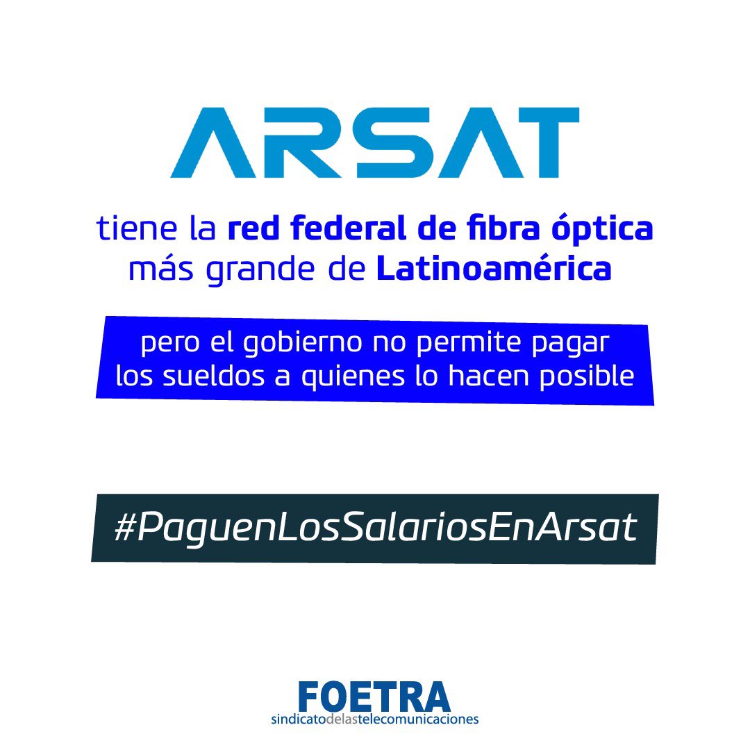 #PaguenLosSalariosEnArsat