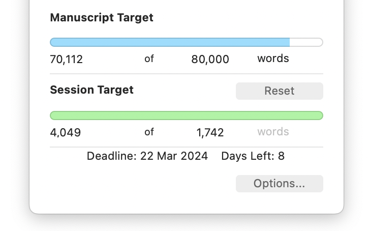 charduck's tweet photo. 70k!! #amwriting #shittyfirstdraft https://t.co/aUXmzh6mim