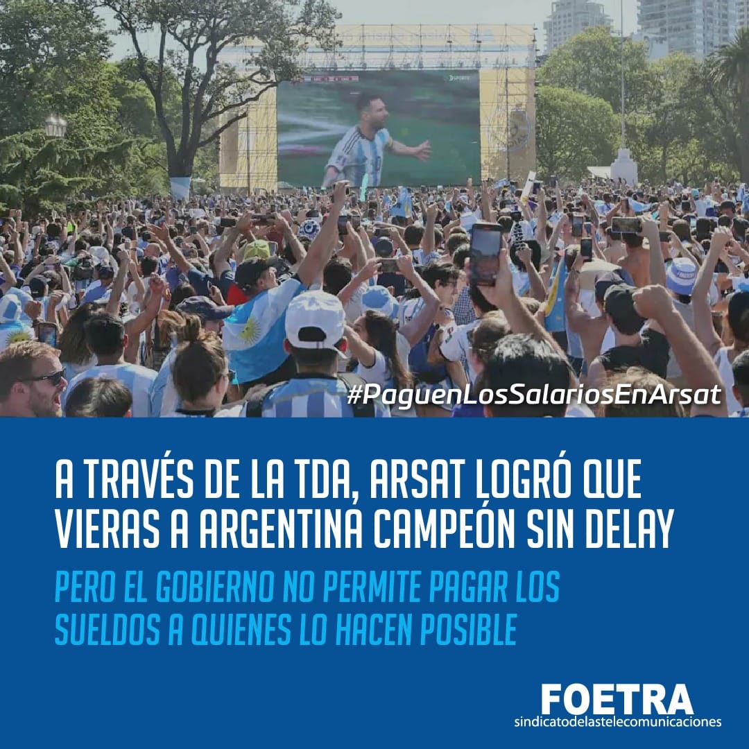leoffar's tweet photo. #PaguenLosSalariosEnArsat https://t.co/4Tyi8KqsD4
