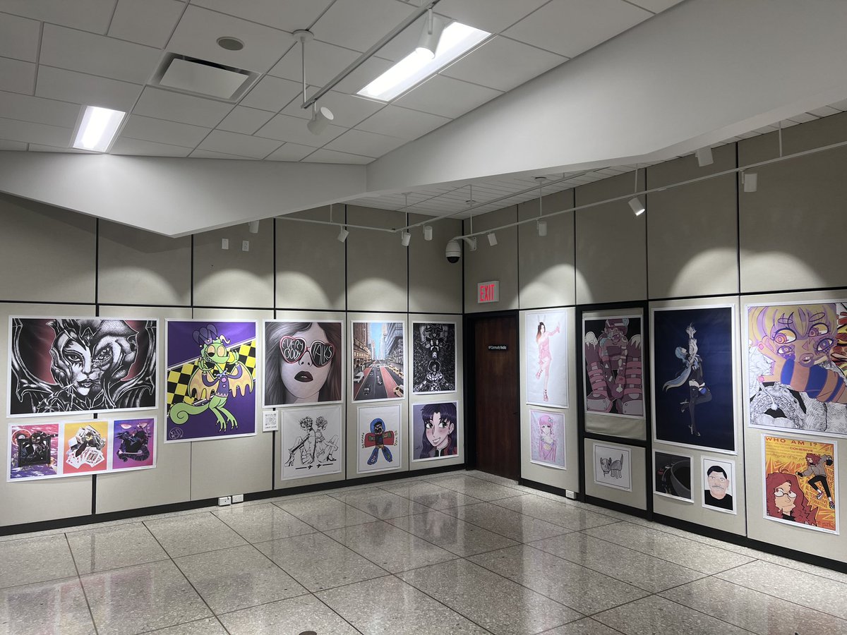 One of my favorite annual art exhibits is on display now at @WhitePlainsLib from @SWBOCES Commercial Art class! @cityofwp @ArtsWestchester @WPTApresidents @lohud @examinerstone @ExaminerMedia @GarySternNY @News12WC