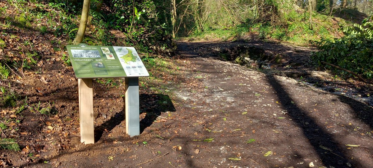 We would like to highlight the brilliant work carried out by @belfastcc erecting new signage across Cave Hill Country Park. These interpretative panels contain important information on the history, heritage & biodiversity of the Park - check them out on your next hike.