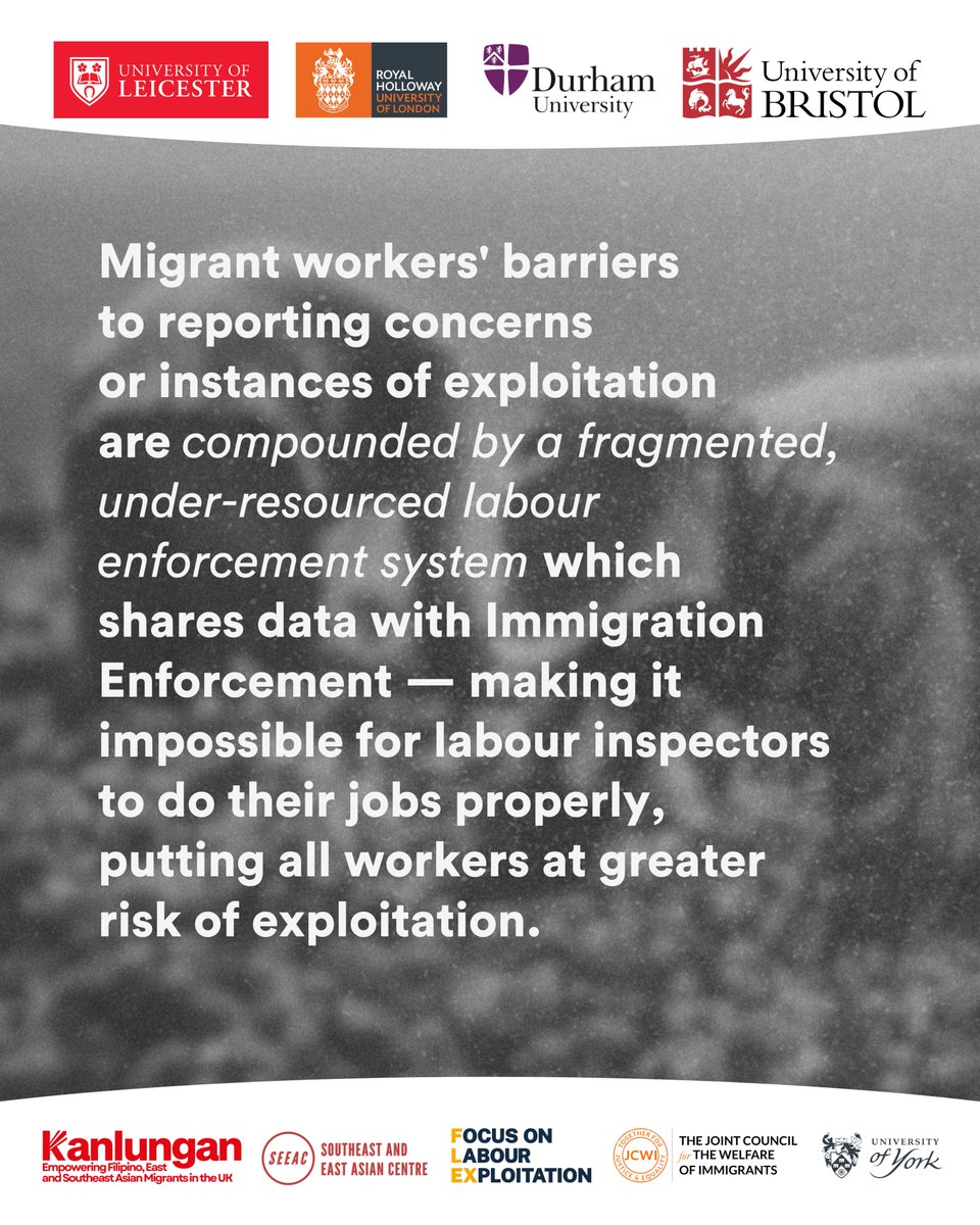 See how the UK’s immigration and visa rules fuel exploitation and precarity among migrant care and farm workers in our new report — as well as recommendations for improvement. modernslaverypec.org/resources/uk-a… 🔥