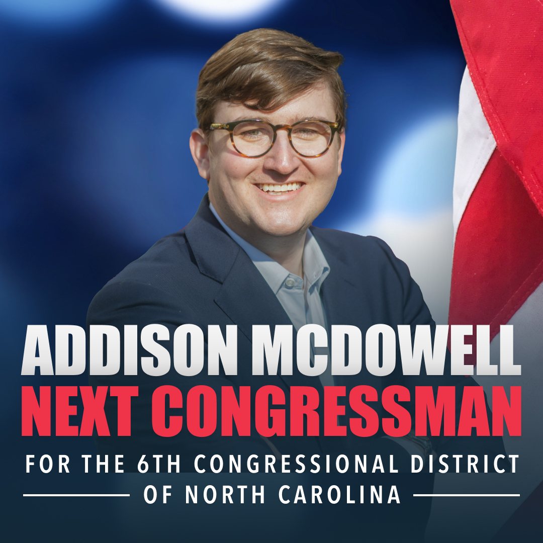 Thank you, #NC06! I am honored to be your next Congressman. On Day One in DC, I will lead the charge to secure our border, bring back our jobs, and defend our God-given freedoms. 🇺🇸 #ncpol