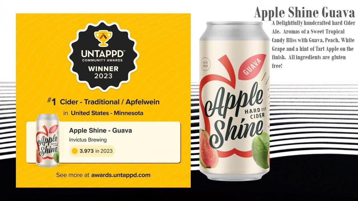 Invictus Apple Shine Guava for the win! 🥇