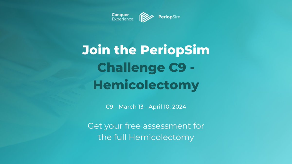 🚀 Launching the Hemicolectomy Challenge C9! Grab your desktop or tablet &amp; join the race for incredible weeekly prizes with #PeriopSim. Are you in? #InnovateHealthcare #Simulation #PeriopSimChallenge #AORN2024 hubs.la/Q02pmNpR0