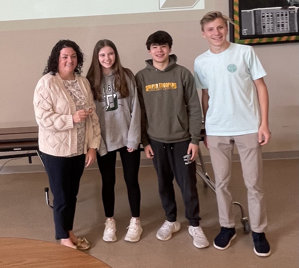 Congratulations to Ms. Erica Stoloff who was honored as “Teacher of the Term”! Ms. Stoloff was honored for her continued support, humor and helping hand for all students at DHS. #soartonewheights