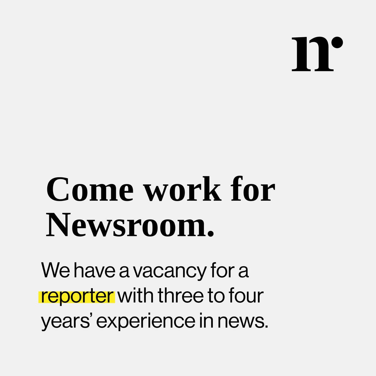 Newsroom tweet media