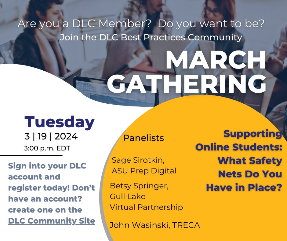 Are you a DLC member? Do you want to be? Join us for the March Design & Refine Gathering where our special guests will be Sage Sirotkin, Betsy Springer, & John Wasinki!