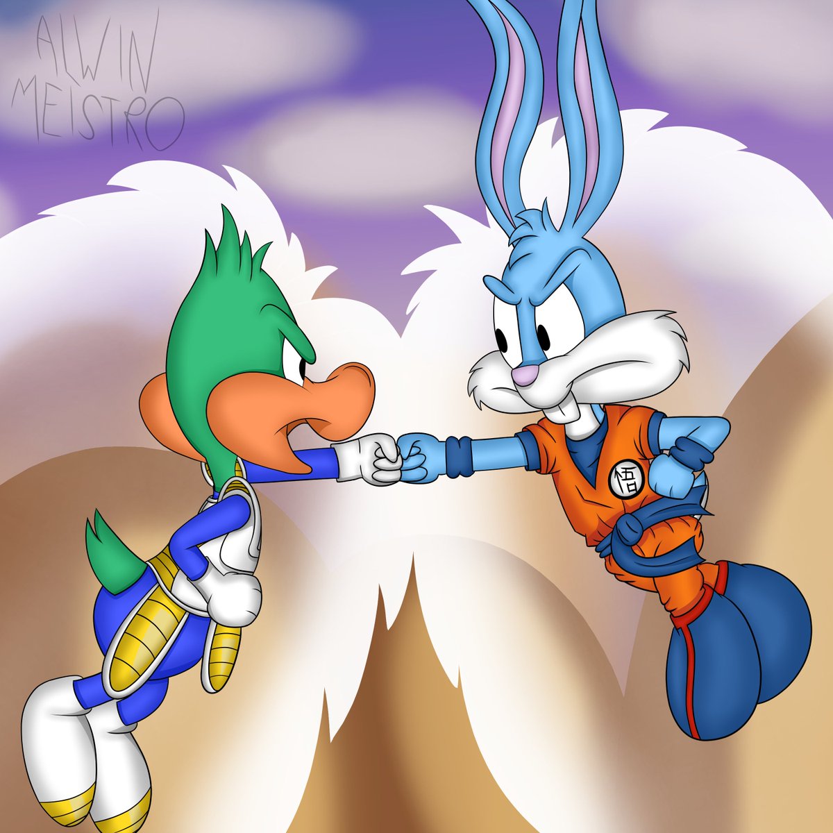 It's called Dragon Ball Tiny Z, and it's art
Rest in Peace, Toriyama-san

#tinytoons #fanart