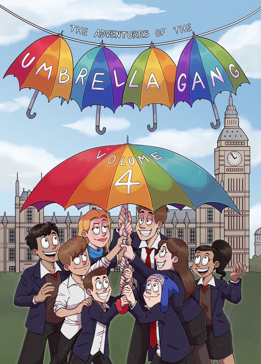 Coming soon! The 4th & final volume of the The Adventures of the Umbrella Gang - an educational comic book produced by neurodiverse young people for neurodiverse young people☂️ & free to download @sencochat @SpcialNdsJungle @IFIPtalk @rachelrushton_ @TeacherDevTrust @DekkoComics