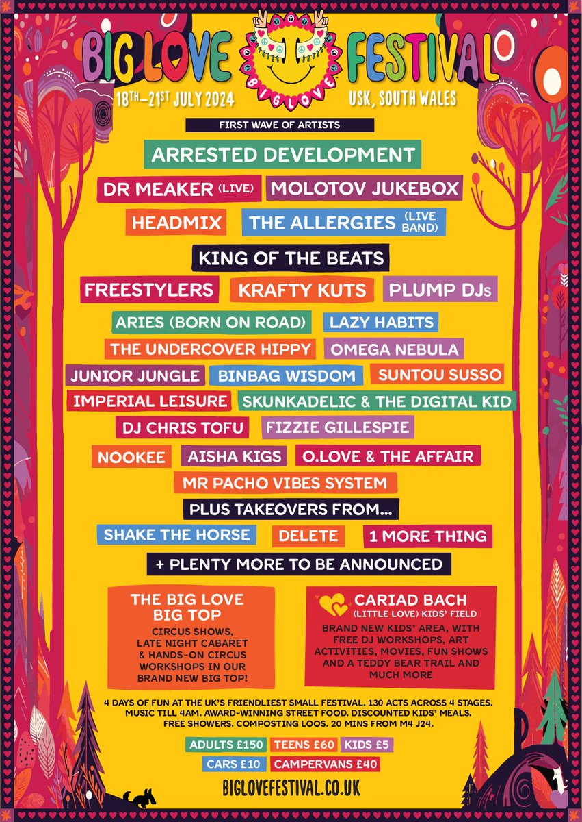 Announced today! We are playing with the Dr Meaker Live Band at Big Love Festival in South Wales.. Grab ya Tickets! 🧨🧨🧨