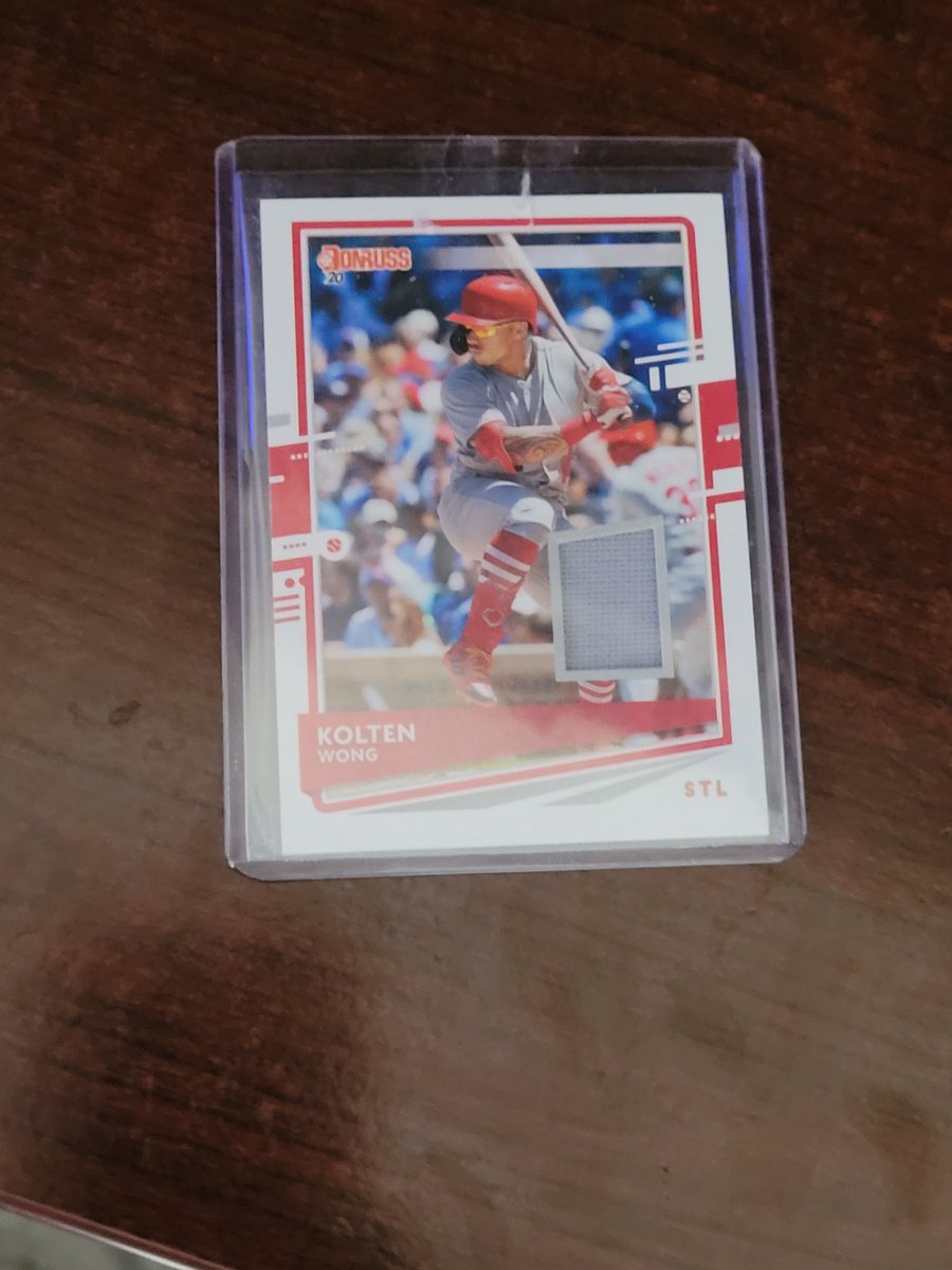 1st Kolten Wong in my Cardinals PC from @eshecker and #RAKoftheDay. His time in STL was too short.  Thanks again, Eric!