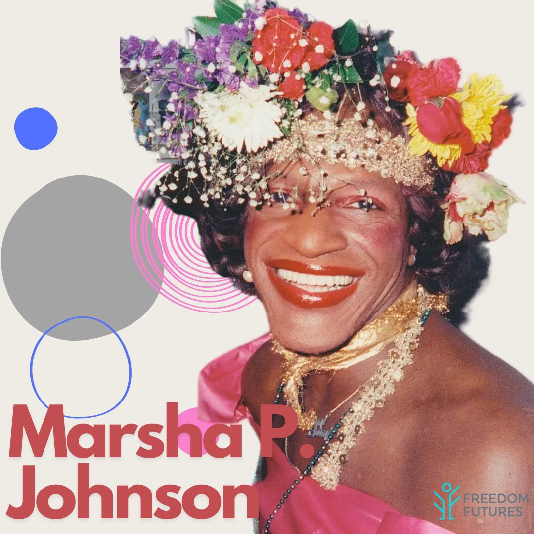 Today we are celebrating #MarshaPJohnson one of the most prominent figures of the queer and trans liberation. 'No pride for some of us without liberation for all of us.' #womeninhistory #LGBTIQ #WomensHistoryMonth