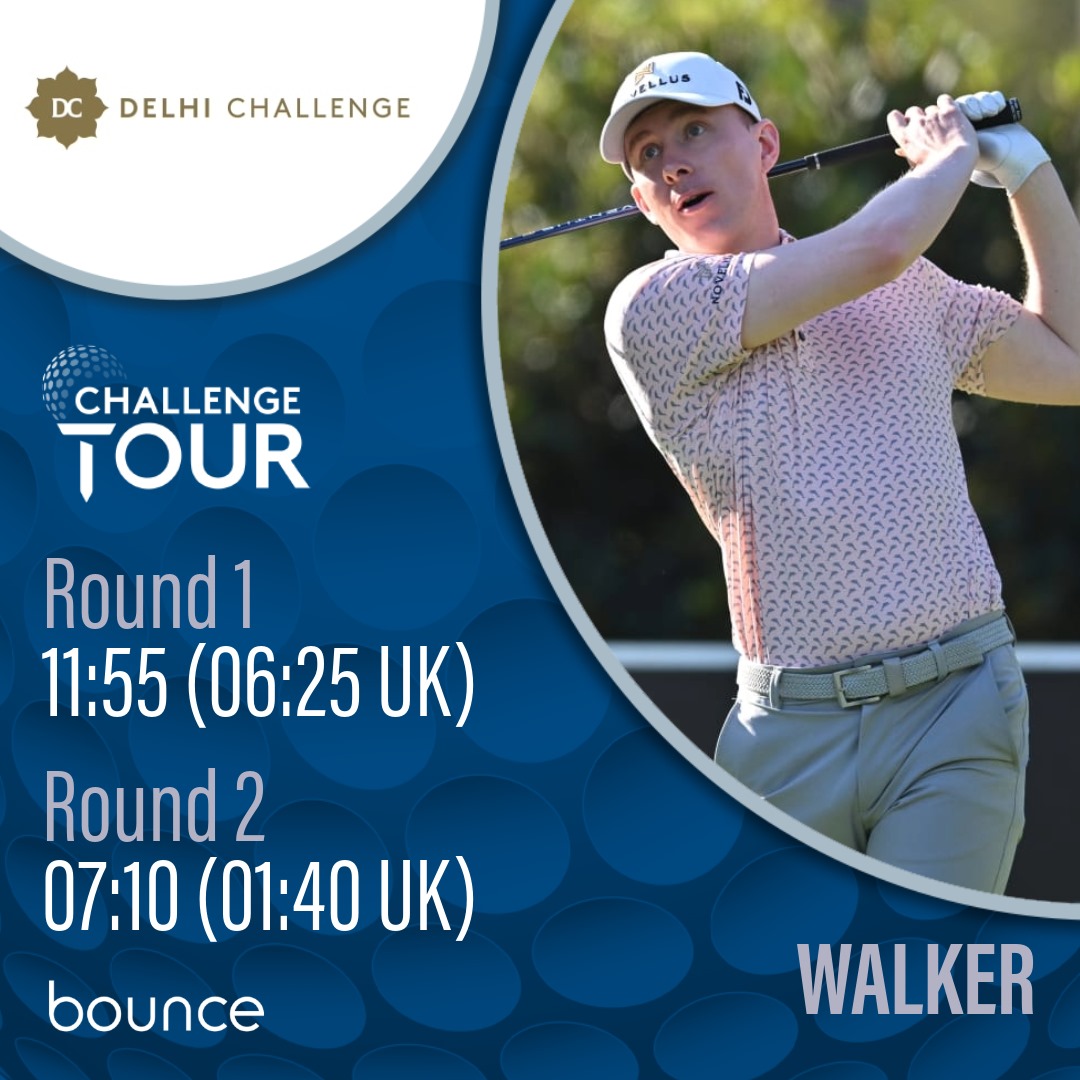 TAKE TWO...🎬 Thursday sees @robert1lefty teeing up at his second @THEPLAYERS on @PGATOUR following his first appearance during Covid in 2021 😷 And on @Challenge_Tour Euan Walker plays the first of an Indian double header in #DelhiChallenge ⏰️👇🏽 ⛳️🇺🇸🏌🏼‍♂️🇮🇳😎