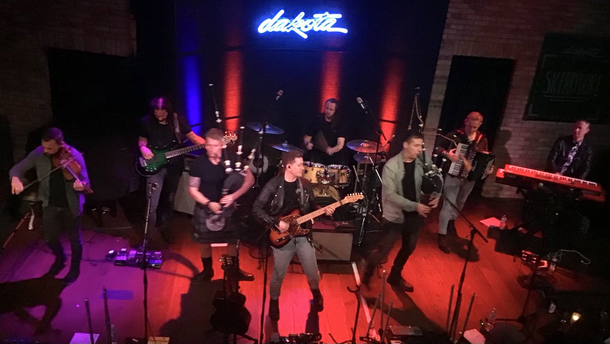 Two absolutely fantastic sets by Scottish Celtic rock band @SKERRYVORE playing a total of 17 songs followed by 'Take My Hand' & 'Legends of the Sun' as encores in downtown Minneapolis on Tuesday night at @DakotaMpls.