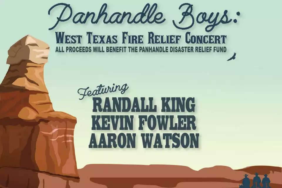 The Panhandle Boys are hosting the “West Texas Fire Relief Concert.” All proceeds will support a disaster fund for those in the panhandle. Scheduled for Sunday, March 24, at the Starlight Ranch venue in Amarillo. elwebman.com/panhandleboys/