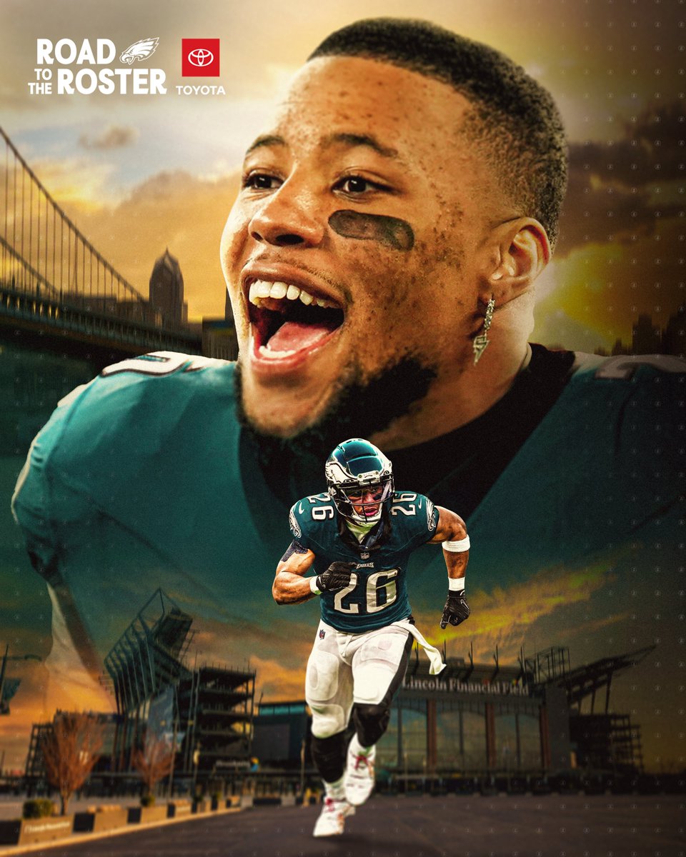 Philadelphia Eagles (@eagles) on Twitter photo 🗣️BACK IN PA! Welcome to the City of Brotherly Love, <a href="/saquon/">Saquon Barkley</a>.
<a href="/Toyota/">Toyota USA</a> | #FlyEaglesFly 🗣️BACK IN PA! Welcome to the City of Brotherly Love, <a href="/saquon/">Saquon Barkley</a>.
<a href="/Toyota/">Toyota USA</a> | #FlyEaglesFly