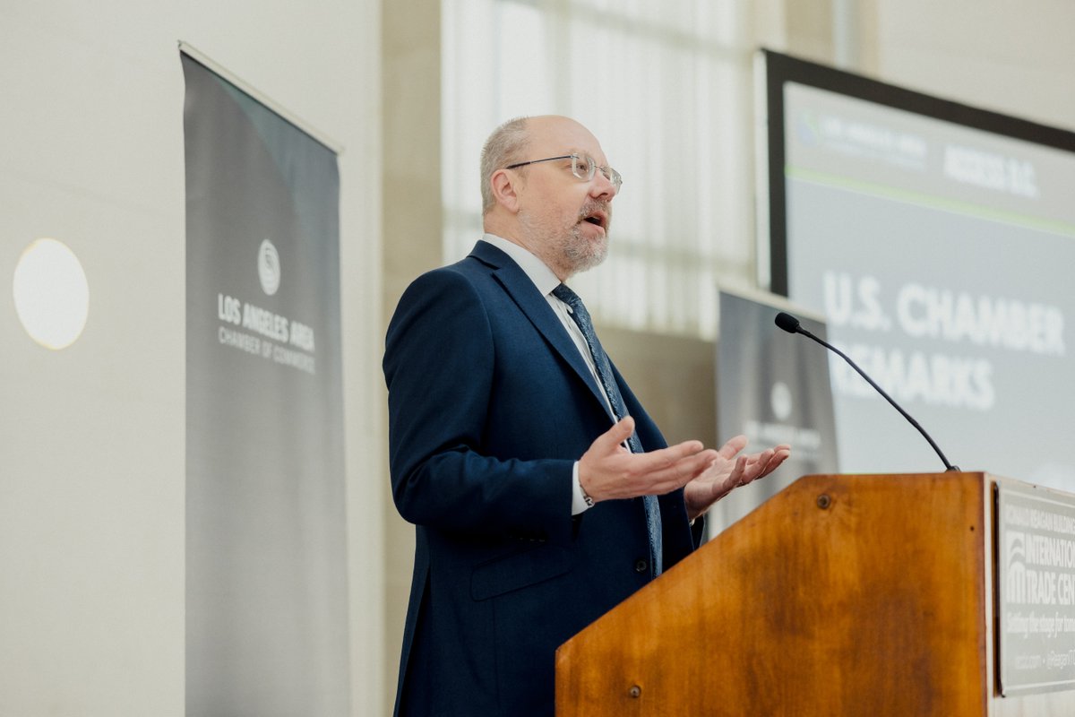 LAAreaChamber's tweet photo. .@USChamber VP Ronald Eidshaug visited us at #ACCESSDC this morning to share remarks on the dynamic conditions in Washington which present opportunities for businesses. https://t.co/UnfROr7jQY