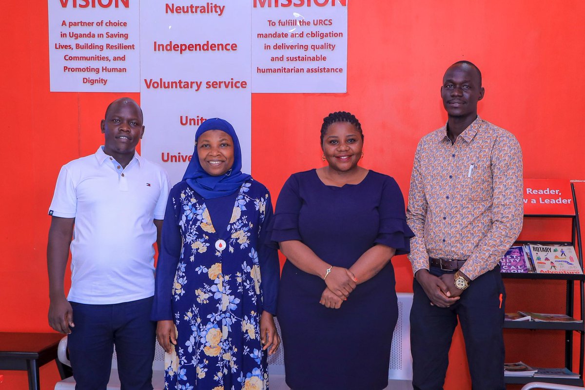 A team from South Sudan Red Cross, together with their counterparts from the South Sudan Ministry of Health, are in Uganda for an exchange visit on Blood Transfusion in Uganda.

Was privileged to meet with the colleagues from <a href="/SSRCS/">South Sudan Red Cross</a>

#ServingHumanity 
#RCRCMovement