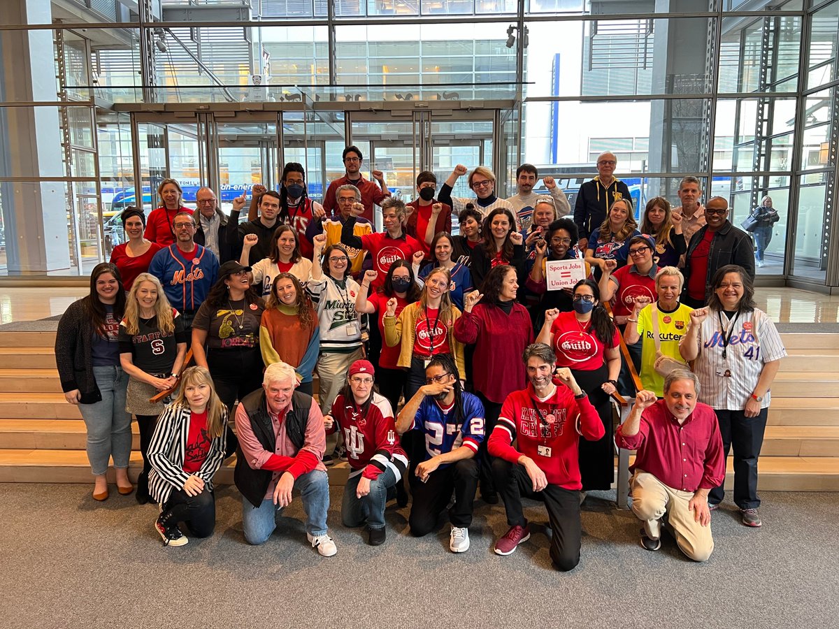 Proud to stand with my @NYTimesGuild colleagues today in reminding New York Times executives that we haven't forgotten their disappointing decision to gut the paper's influential and historic sports desk.