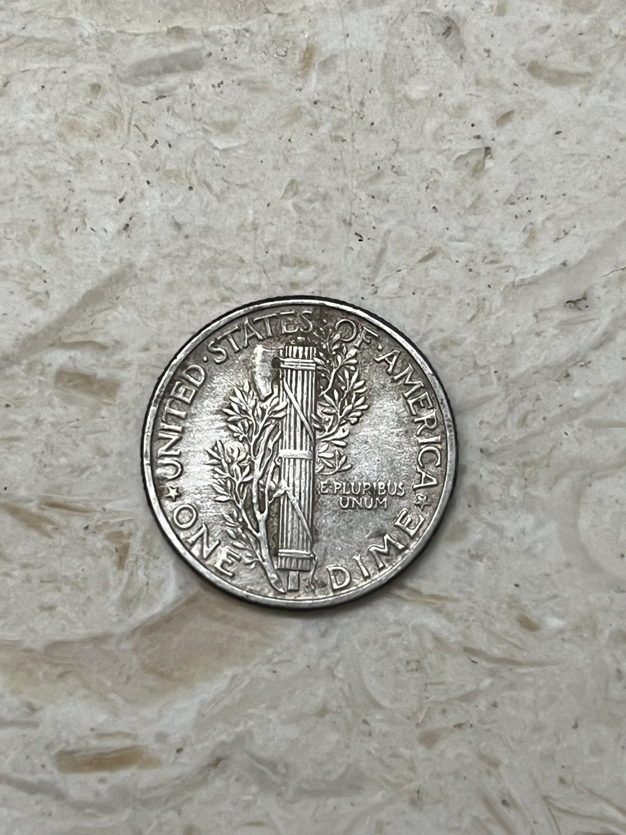When you live in a house that’s over 100 years old, sometimes you find really cool things on your property! Hubby found a 1943 Mercury Dime!