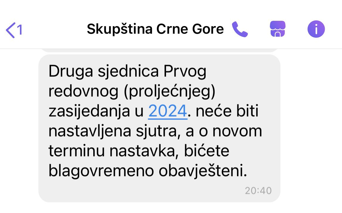 Vladajuća većina blokirala je državne institucije. Sjednica Skupštine je prekinuta, bez najave kada će biti nastavljena. Vlada i ministri krše zakone i Ustav. Država je u haosu i samo novim izborima i uspostavljanjem ozbiljne vlasti, ova galopirajuća anarhija može da se prekine.