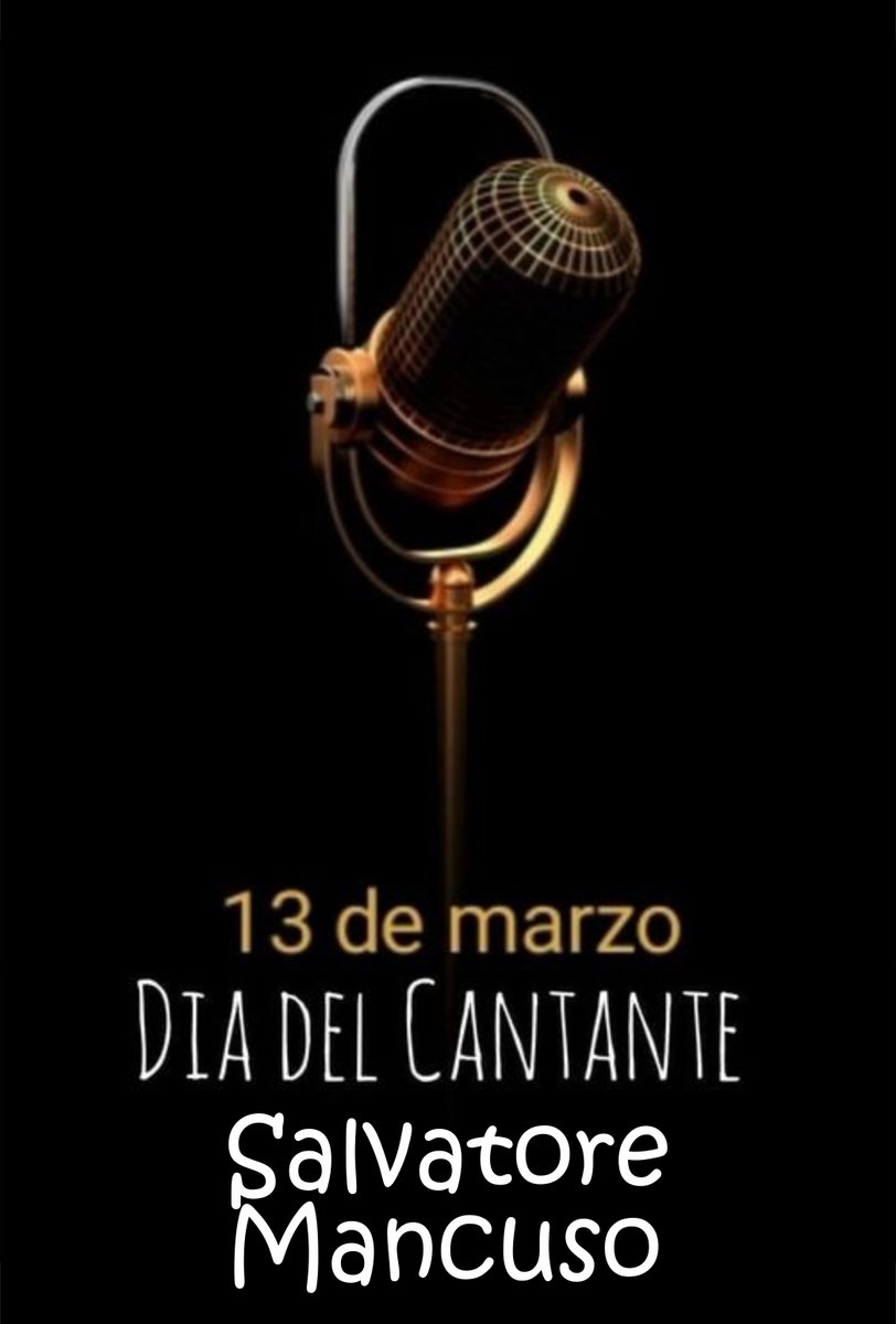 #13demarzo día de #ElCantante