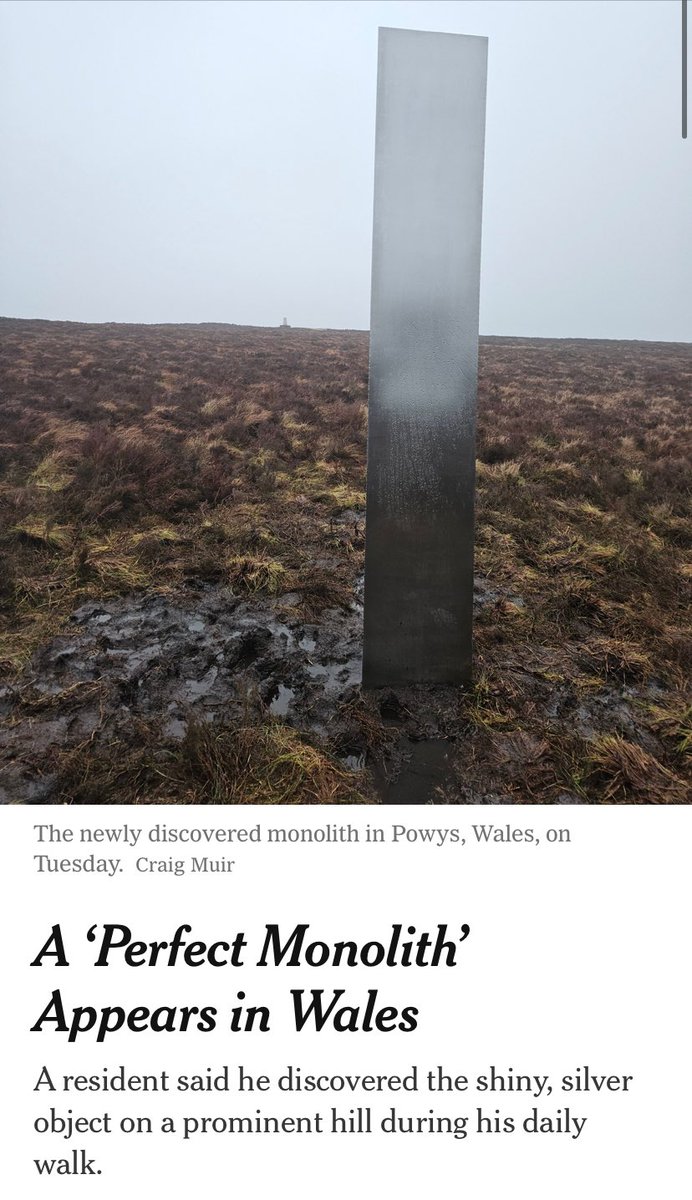 Babe, wake up. New enigmatic “perfect monolith” just dropped.