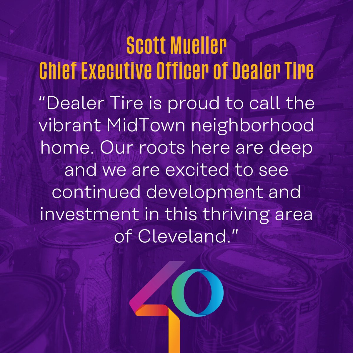 MidTown Member Highlight: Dealer Tire @dealertirecle has been in the tire business for more than 100 years, and has called MidTown home ever since its inception. Today, the company has more than 5,000 associates. Interested in becoming a member? Visit midtowncleveland.org/membership/