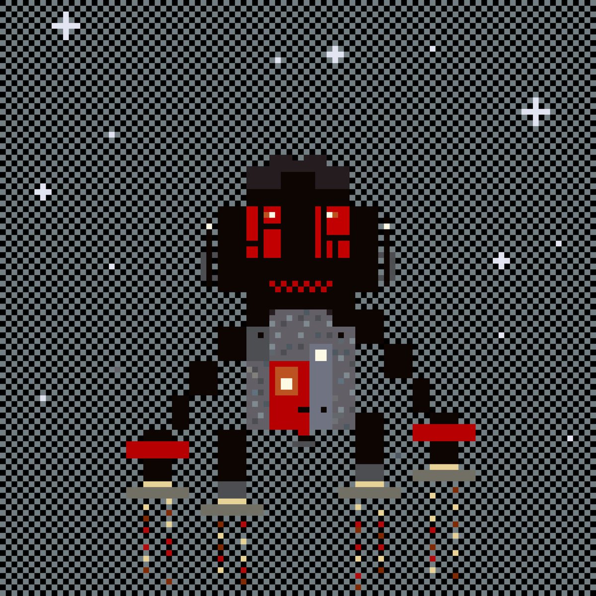 numanu107's tweet photo. Good night from me and a Blockchainape who is actually not yet on the blockchain, but who I still like. Together we fly into the night β¨π
.
#blockchainapes #blockchain #eth #pixelart #nft @piskelapp #NFTCommunity #space https://t.co/dsNNYBMfgO