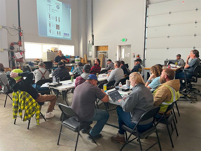 cgrsinc's tweet photo. We’re having a busy day over here! The shop was packed with our fuels team this morning for an EMCO Wheaton equipment training session. Our good friend, the famous José Rodriguez, taught a great session on all the latest and greatest fuel system products. #EMCO #refinedfuel https://t.co/nLLBTJrT2P