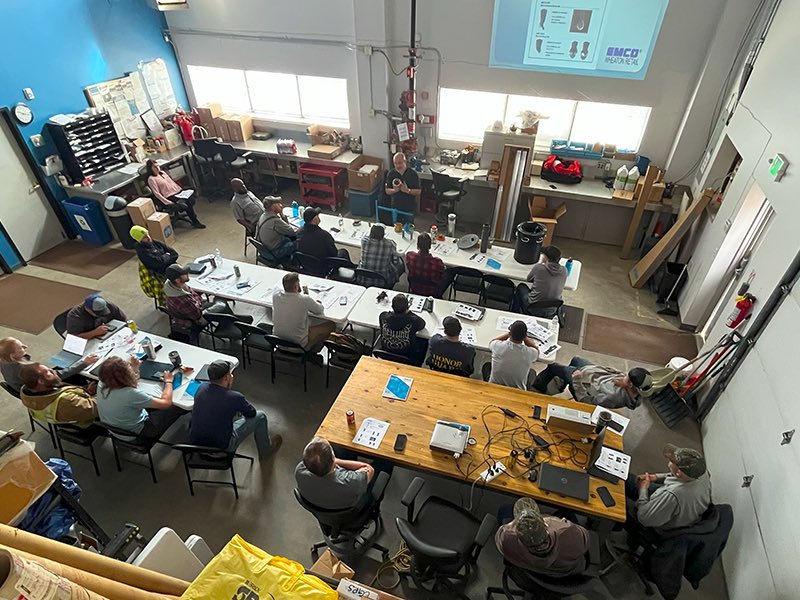 cgrsinc's tweet photo. We’re having a busy day over here! The shop was packed with our fuels team this morning for an EMCO Wheaton equipment training session. Our good friend, the famous José Rodriguez, taught a great session on all the latest and greatest fuel system products. #EMCO #refinedfuel https://t.co/nLLBTJrT2P