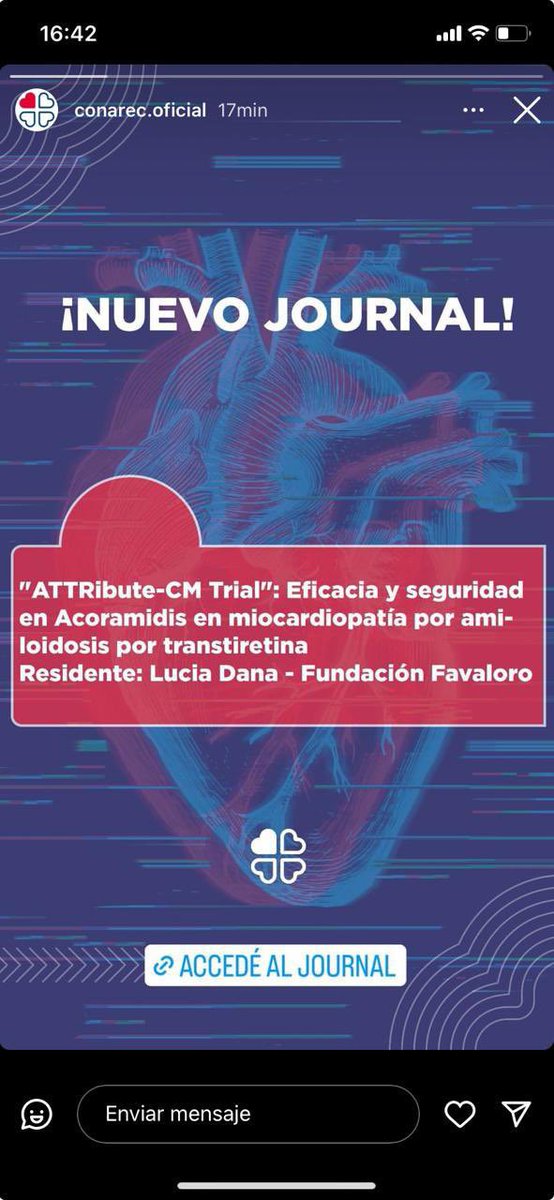 ResiCardioHuff's tweet photo. Felicitaciones Lucía Dana por esta gran participación en Conarec en el primer Journal del 2024 ! 
Les dejamos el link para que opinen y compartan.

https://t.co/tYyxQjPFFs https://t.co/9kErHBpdi6