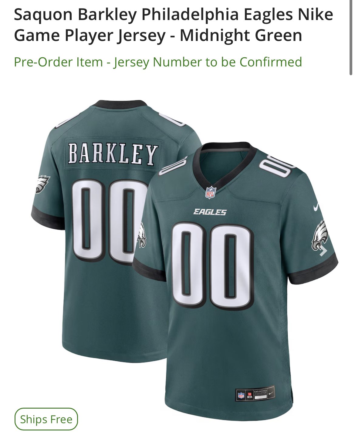 Nike saquon barkley jersey hot sale