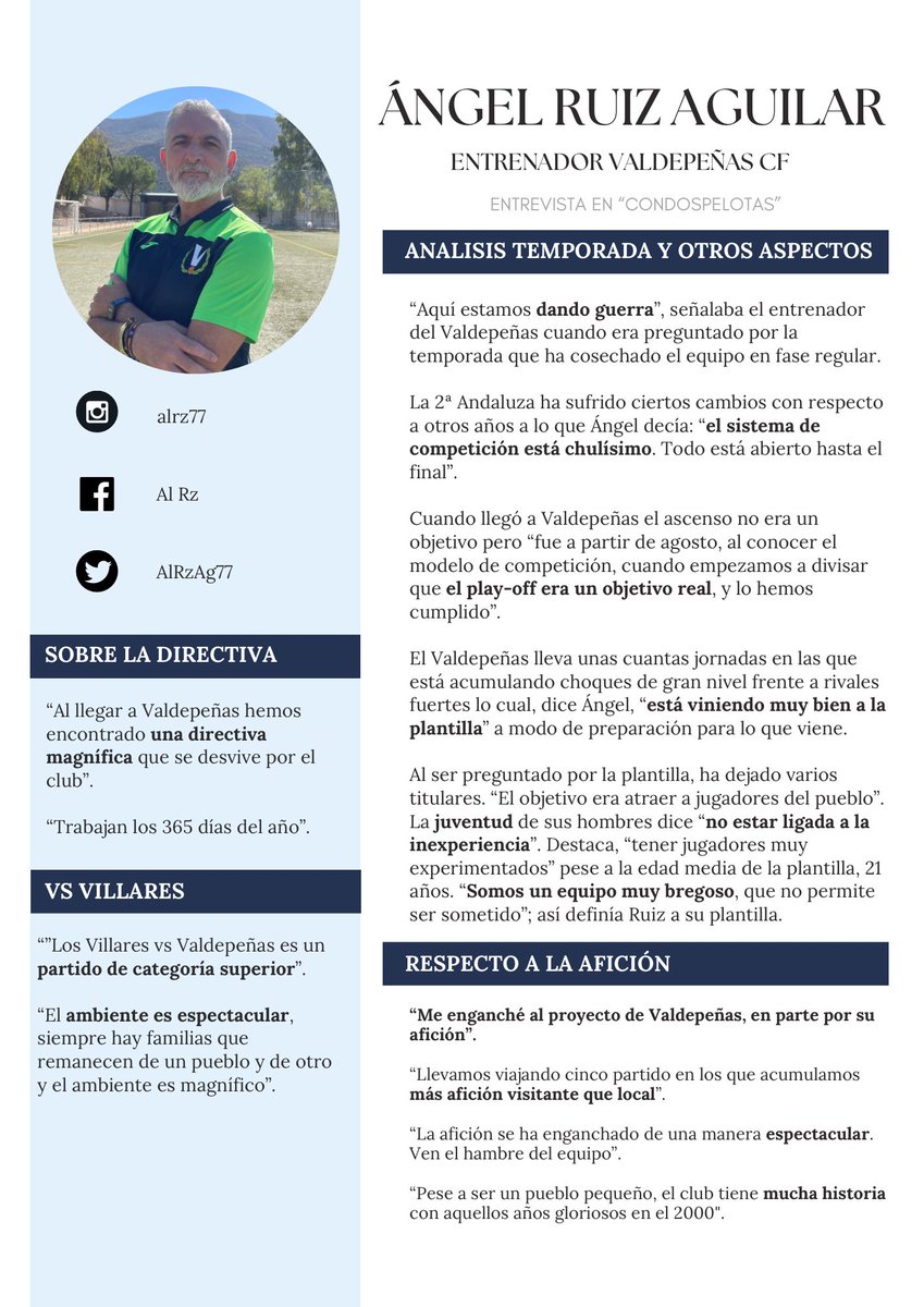 🗣️ <a href="/alrz77/">alrz77</a> ha atendido al medio provincial @con2pelotaspodcast y ha dejado algún que otro titular en una entrevista en la que ha repasado algunos aspectos interesantes.

👀⏭️ Aquí algunas de sus declaraciones más significativas en el podcast.