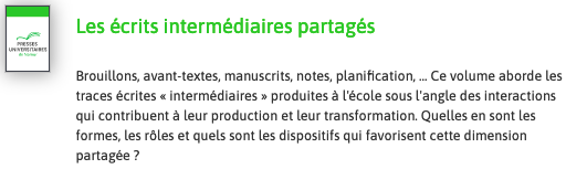 CFLP_FIPF's tweet photo. 🤩Les #ÉcritsIntermédiaires au service des #CompétencesLangagières : comment ? 
Question au🩷 du PROCHAIN NUMÉRO DE "RECHERCHES EN #DIDACTIQUE DU FRANÇAIS", revue de l'#AIRDF ➡️https://t.co/AX9oVQYltf Bonne lecture ! @FipfOrg @AFEF_franceduc @aqpf_qc @dvanraem @LokoliStephanie https://t.co/fzo1Mi3kFG
